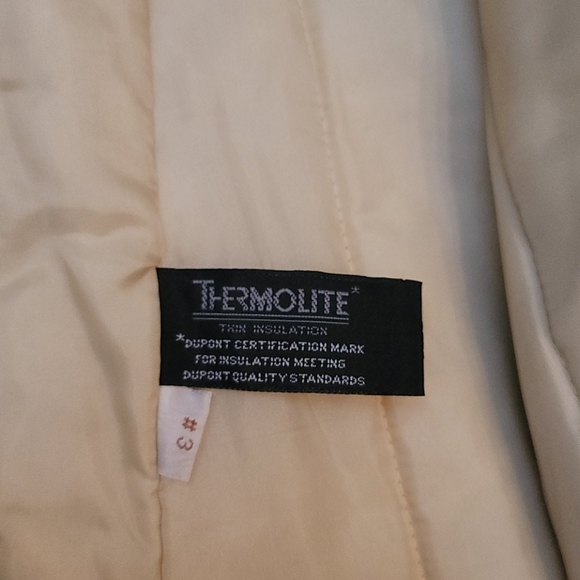 Vintage Oleg Cassini trench coat tan khaki 44 Reg - Picture 7 of 12